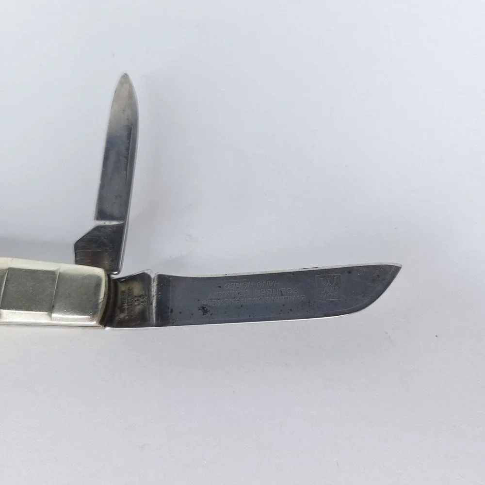 Vintage JA Henckels Congress Knife Jigged Stag Antler Scales on Handle
